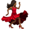 Woman Dancing - Medium Black emoji on Apple